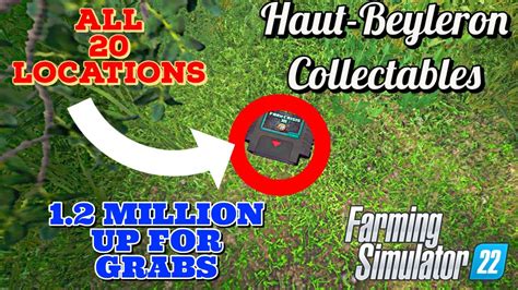 Location Of All 20 Game Cartridges In Farming Simulator 22 Haut Beyleron Collectibles Youtube