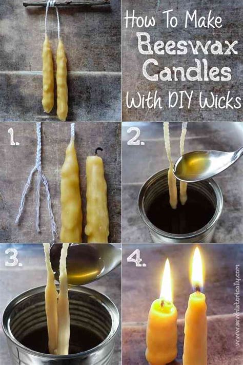 Ways How To Make Candles Diy Beeswax Candles Sew Historically