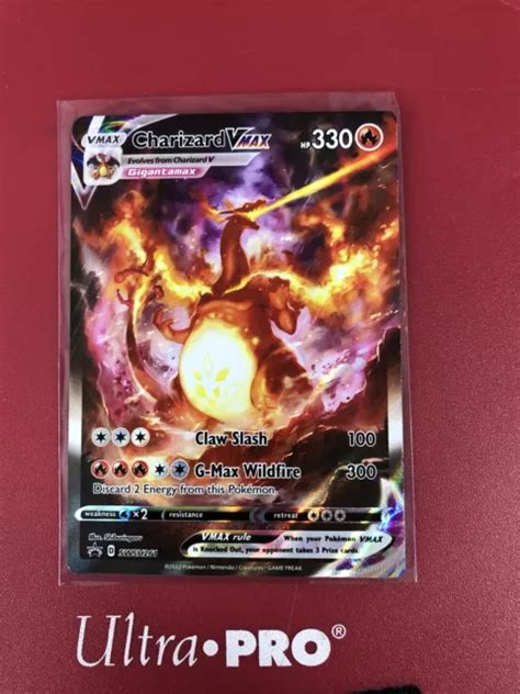 Pok Mon Tcg Charizard Vmax Swsh Full Art Ultra Rare Black Star Promo