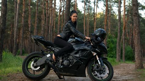 Wallpaper Women Car Motorcycle Kawasaki Ninja Zx6r Motorcycling