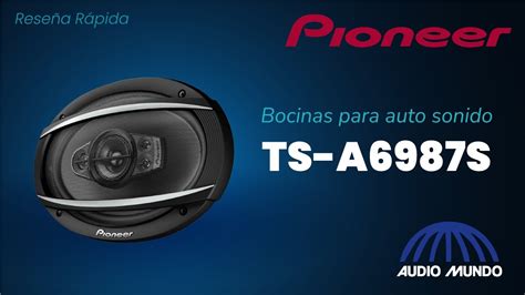 Bocina X Para Auto Sonido Marca Pioneer Modelo Ts A S Youtube