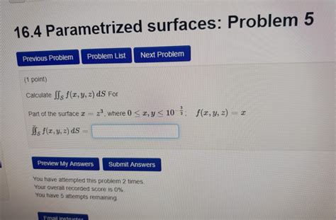 Solved Calculate JJs F X Y Z DS For The Given Surface And Chegg