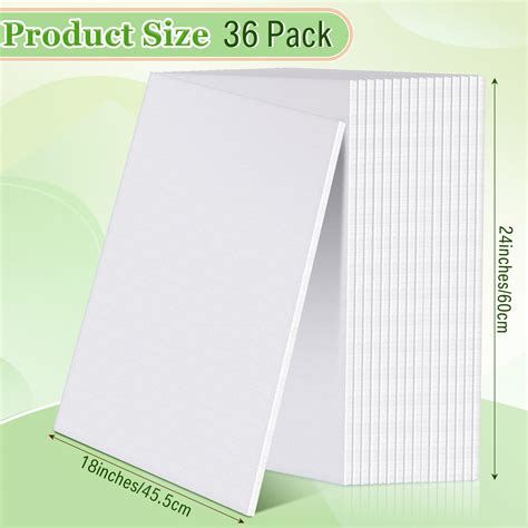 Ctosree 36 Pcs White Foam Board 18 X 24 Inch Foam Poster Board Bulk 3