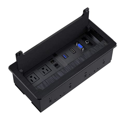 Webang Recessed Connectivity Box Outlet For Conference Room Table With