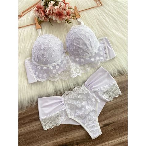 Lingerie Sexy Cropped Tule Bordado Lingerie Luxo Sexy De Renda Roupa