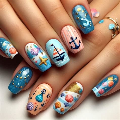 Minimalist Nude Nail Art Set Premium AI Generated Image