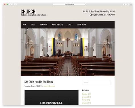 Best Free Church Wordpress Themes Of Wplook Themes