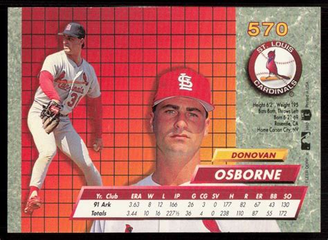 1992 Fleer Ultra 570 Donovan Osborne For Sale Online EBay