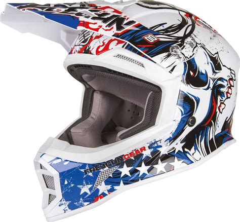 Shot Freegun Mx Us Helm Weiss Blau Rot S Um Eur Ps