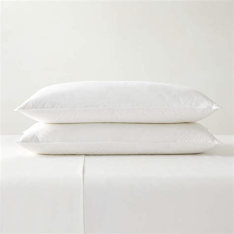 Feather-Down King Pillow Inserts Set of 2 + Reviews | CB2 Canada