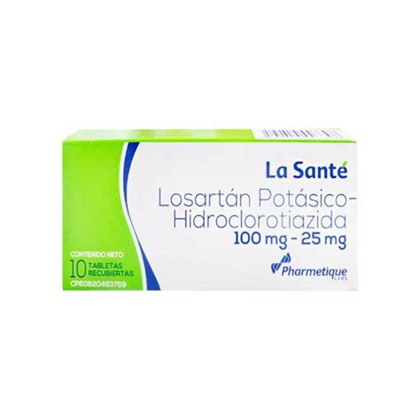 Losartan Pot Sico Hct Mg Mg X Tabletas La Sante Farmadon