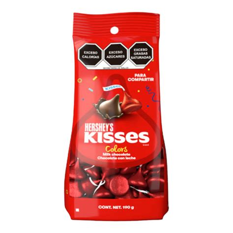 Hersheys Chocolate Kisses Fiesta Rojo Bolsa Con 190g Caja Con 6 Bolsas 6 190g Dulcerías H S