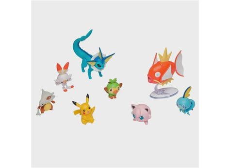 Bonecos Pokémon Battle Figure Multi Pack 8 Figuras Scorbunny