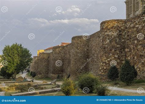 Ancient Roman Walls In Astorga Landmark On The Camino De Santiago