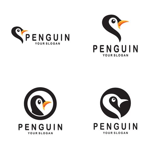 simples pinguim logotipo Projeto modelo ilustração 22744435 Vetor no