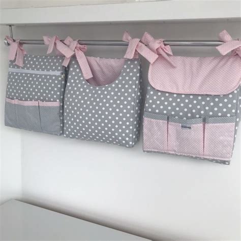 Porta Fraldas De Parede - PORTA FRALDAS → Tecido, MDF, de Parede, de Berço