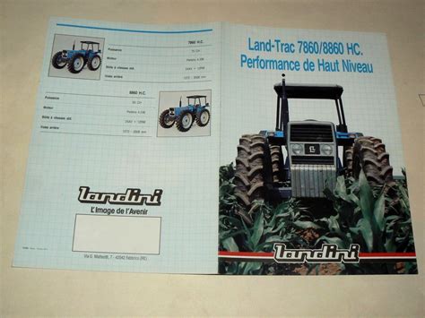 Prospectus Tracteur Landini Land Trattori Tractor Traktor Prospekt