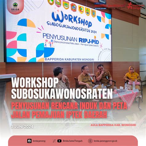 Workshop Subosukowonosraten Badan Riset Dan Inovasi Daerah