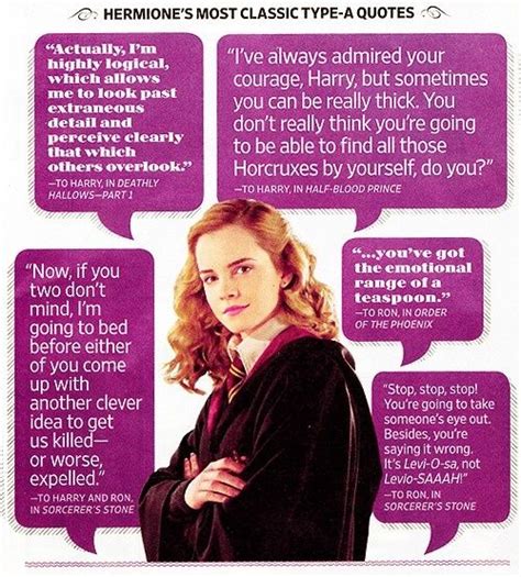 Classic Hermione Quotes Love Harry Potter Facts Harry Potter Love