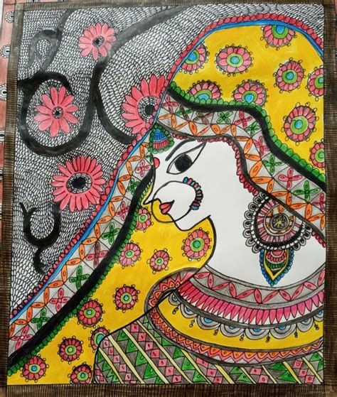 Indian Traditional Woman - Indian Art (Size A3) - International Indian ...