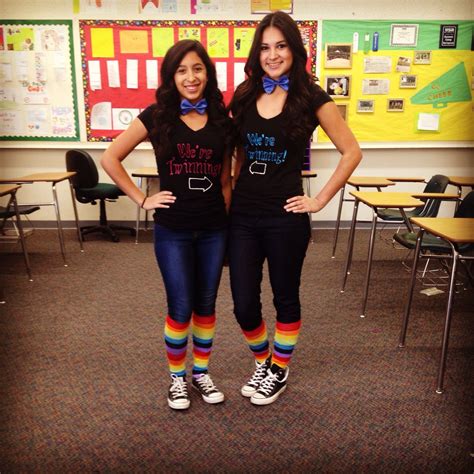 Twin Day Spirit Week At School Twin Day Outfits Twin Day School