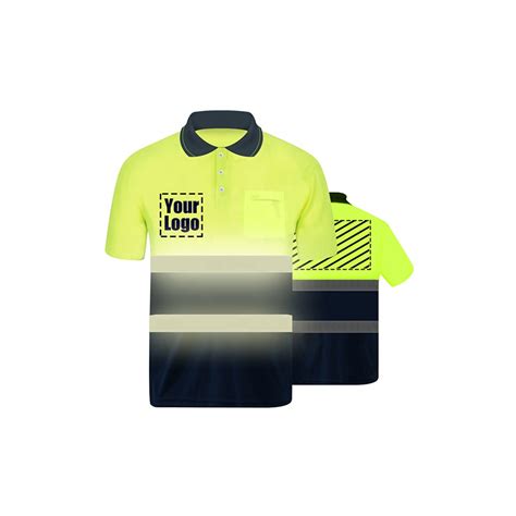 Safety Polo Shirts High Visibility Reflective Gold Supplier Yoweshop