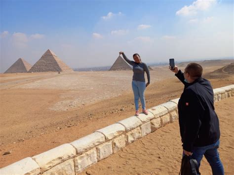 Giza Eller Kairo Pyramiderna Sfinxen Egyptiska Museet Privat Tur