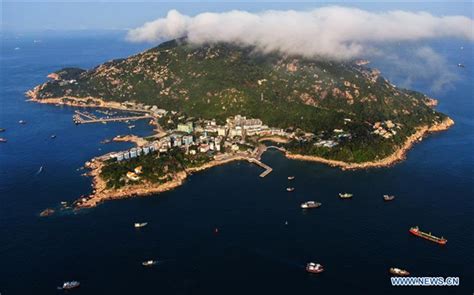 Aerial View Of Wailingding Island In Zhuhai Guangdong