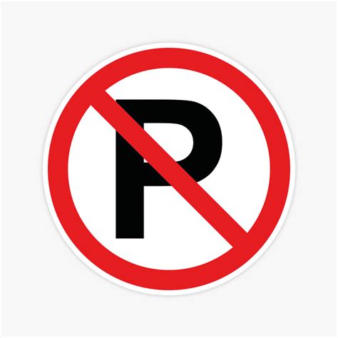 Verboden Te Parkeren Sticker V A 0 49 Stickers Plakkers Nl