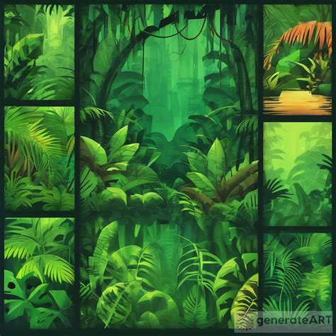 Exploring Digital Jungle Backgrounds | GenerateArt