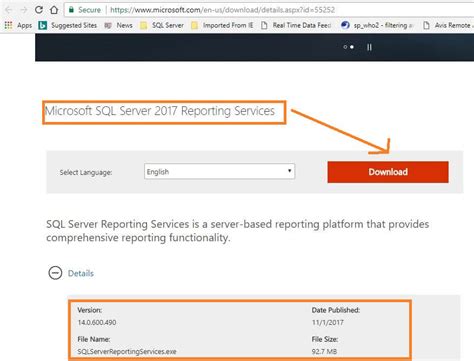 Installing Ssrs 2017