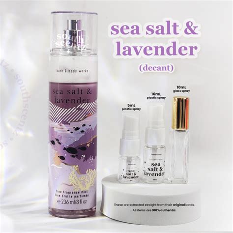 Sea Salt Lavender Bath And Body Works Body Mist BBW Decant ML ML SouthScentz Lazada PH