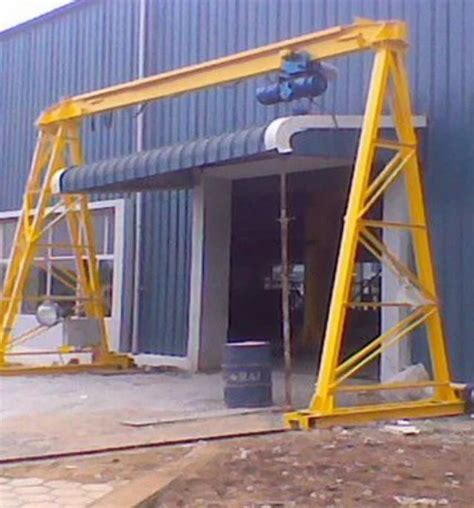 Single Girder Portable Gantry Cranes Maximum Lifting Capacity