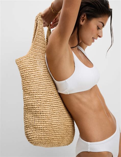 Ribbed Padded Scoop Neck Bikini Top M S Collection M S