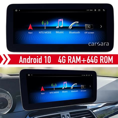 C Class W204 Android 10 Monitor Retrofit Touch Screen For Mercedes NTG