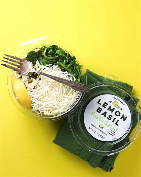 Trader Joe's Lemon Basil Pasta Salad - BecomeBetty.com