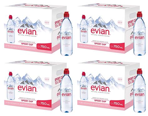 Buy Evian Natural Spring Water Individual Ml Oz Bottle With