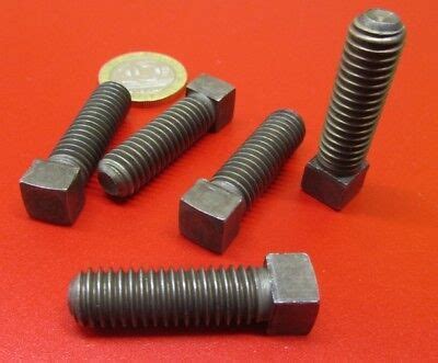 Steel Square Head Set Screws Cup 3 8 16 X 1 1 4 Length 25 Pieces