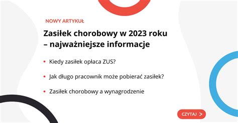 Prawo do zasiłku chorobowego 2023 Kto i kiedy je zyskuje Optymalny