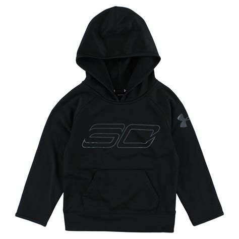 Under Armour Boys Steph Curry Pullover Hoodie Black - Walmart.com ...