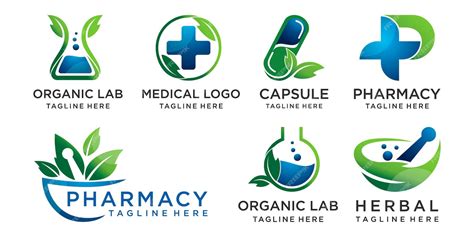 Premium Vector Collection Medical Pharmacy Logo With Combination Drug