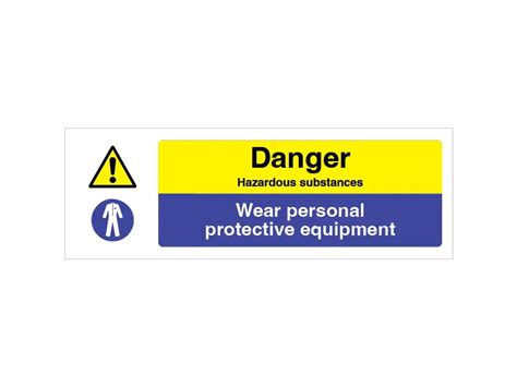 Hazardous Substances Wear Ppe Sign Imprint Signs And Graphics