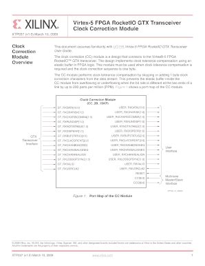 Fillable Online Xilinx Xtp Virtex Fpga Rocketio Gtx Transceiver