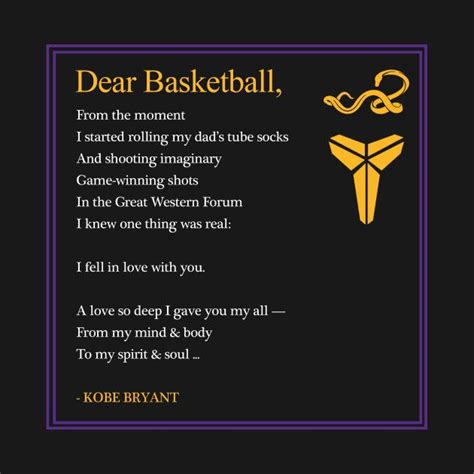 Quotes Kobe Bryant Dear Basketball Poem | the quotes