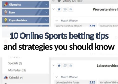 10 Online Sports Betting Tips And Strategies You Should Know