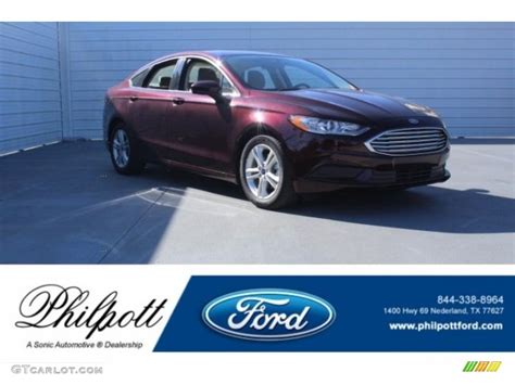 2018 Burgundy Velvet Ford Fusion SE 124790081 Photo 18 GTCarLot