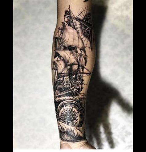 Pin De Bsnapp Em Tattoos Tatuagem De Navio Tatuagem De Navio No