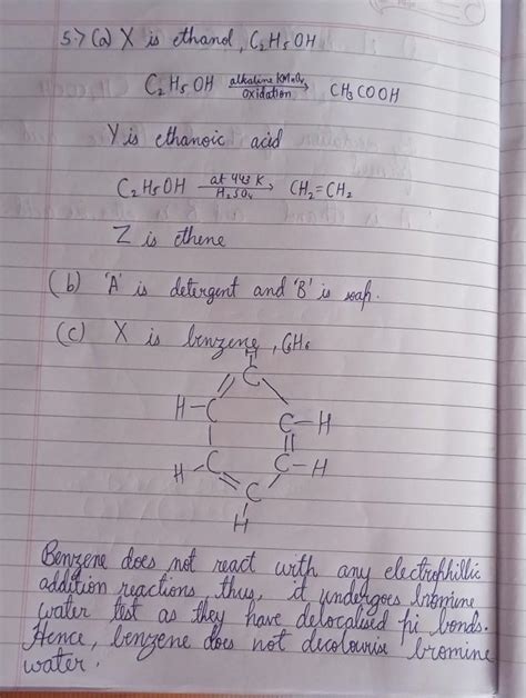 A An Organic Compound X With A Molecular Formula C Undergoes