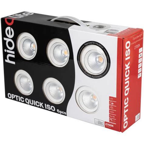 Osta Hide a Lite Optic Quick ISO Alasvalo valkoinen 6 pack 2700 K netistä