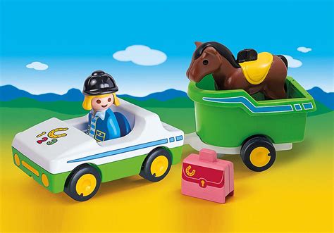 Playmobil Set Pkw Mit Pferdeanh Nger Klickypedia